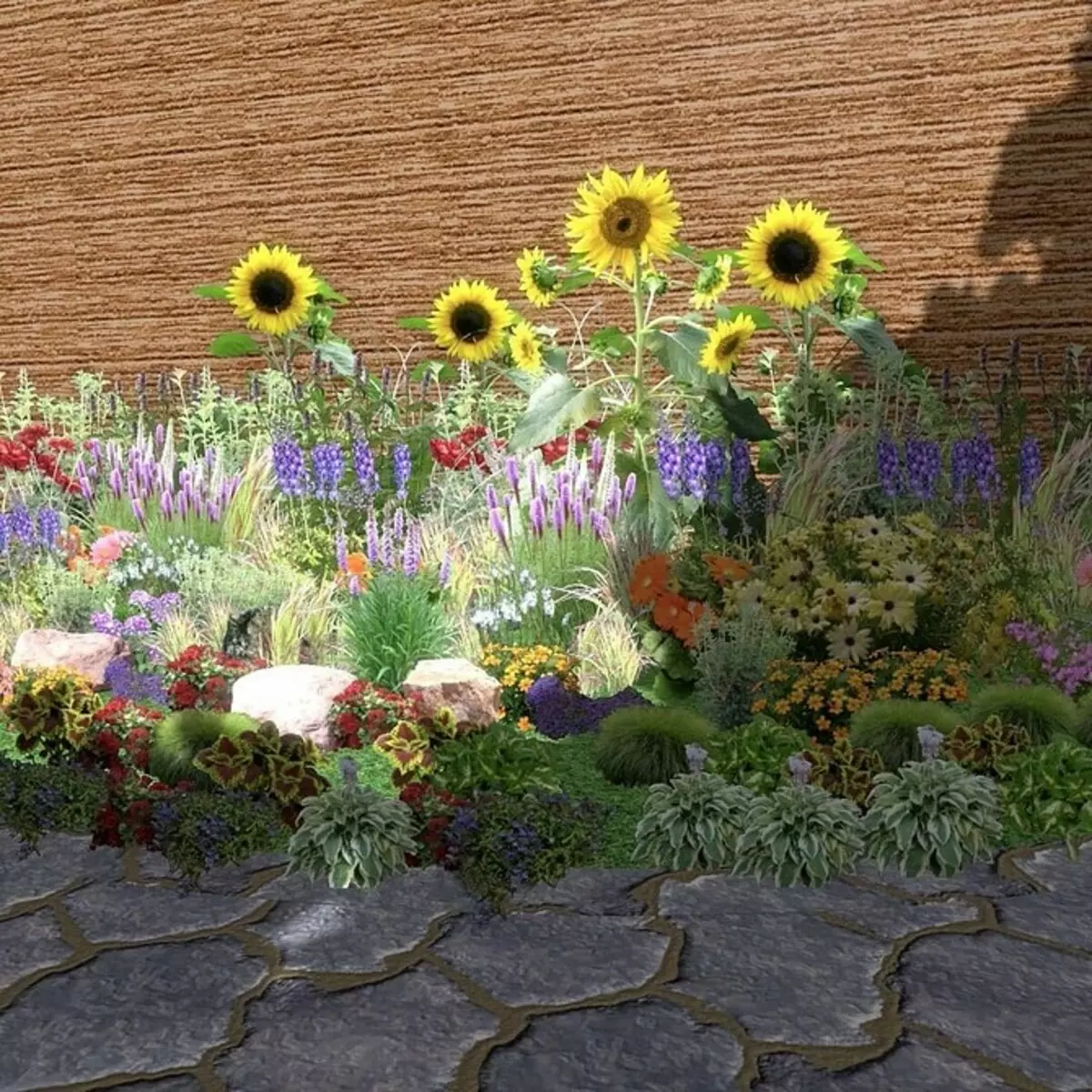 Reka bentuk bunga di taman dengan tangan anda sendiri: tip berguna dan foto yang anda suka 9117_130
