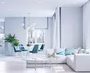Внатрешен дневна соба во светли бои: правила за создавање и 55 совети за фотографии 9123_23