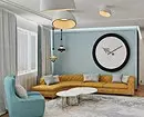 Sala de estar interior en colores brillantes: reglas de creación y 55 consejos fotográficos. 9123_24