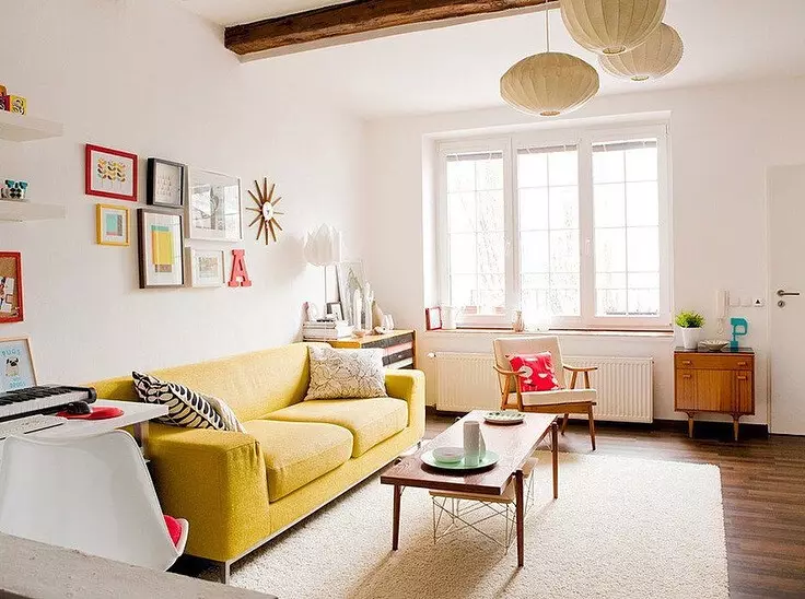Innenwohnzimmer in hellen Farben: Erstellungsregeln und 55 Foto-Tipps 9123_86