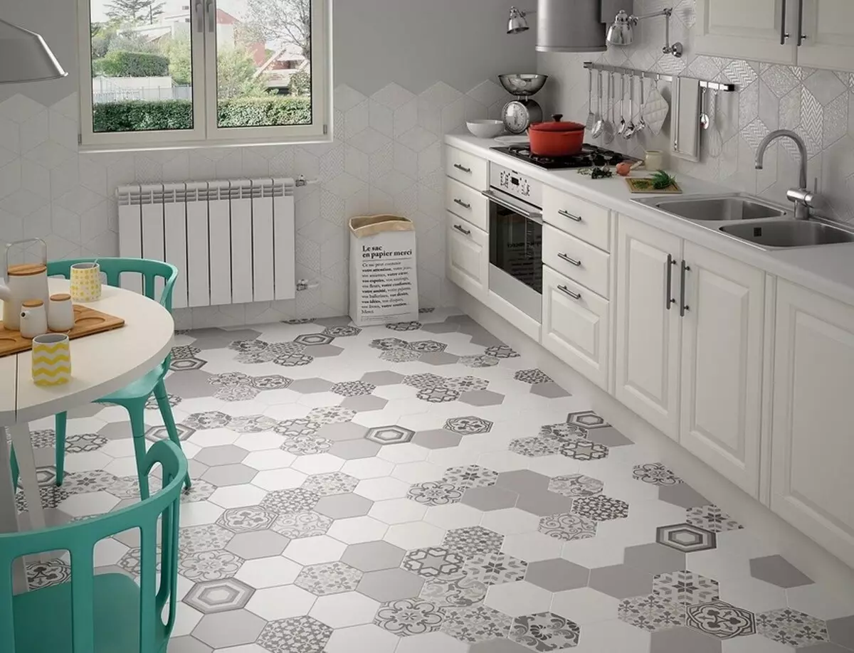 De los matices técnicos a una lechada adecuada: qué azulejo elegir en la cocina al piso 9127_53