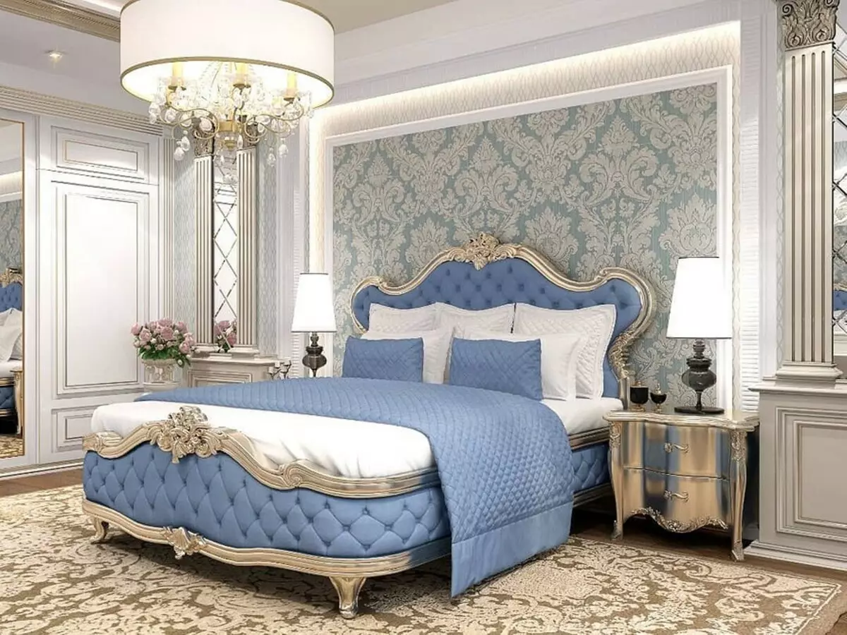 Classic Bedroom Design: Mga Tip sa Disenyo at 60+ Mga Larawan ng Mga Magagandang Solusyon 9129_109