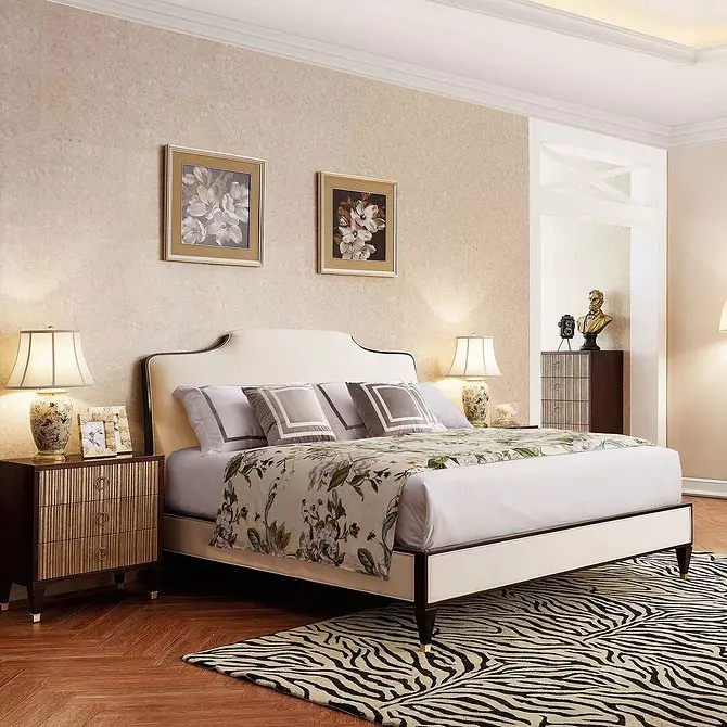 Classic Bedroom Design: Mga Tip sa Disenyo at 60+ Mga Larawan ng Mga Magagandang Solusyon 9129_12