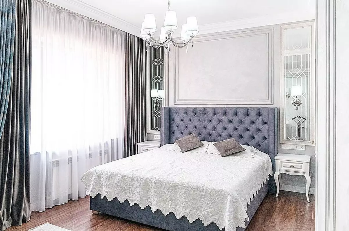 Classic Bedroom Design: Mga Tip sa Disenyo at 60+ Mga Larawan ng Mga Magagandang Solusyon 9129_124