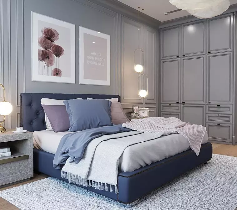 Classic Bedroom Design: Mga Tip sa Disenyo at 60+ Mga Larawan ng Mga Magagandang Solusyon 9129_19