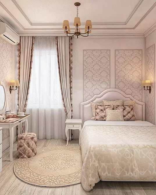 Classic Bedroom Design: Mga Tip sa Disenyo at 60+ Mga Larawan ng Mga Magagandang Solusyon 9129_34
