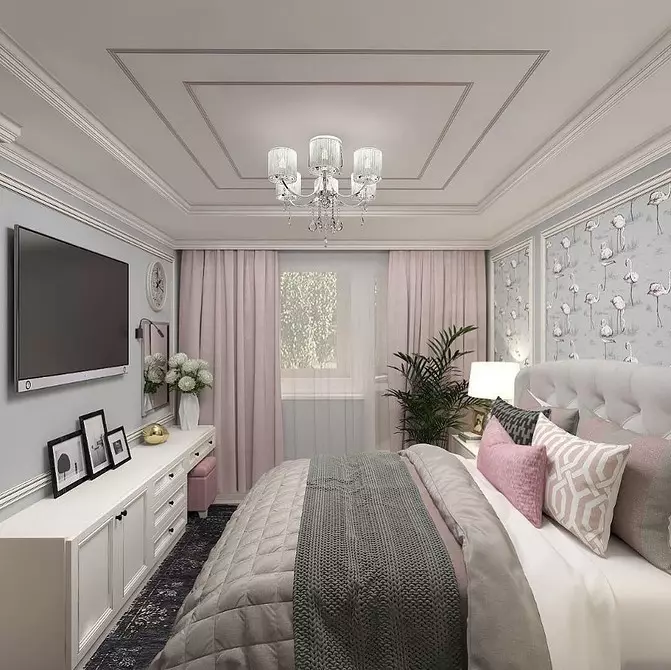 Classic Bedroom Design: Mga Tip sa Disenyo at 60+ Mga Larawan ng Mga Magagandang Solusyon 9129_49