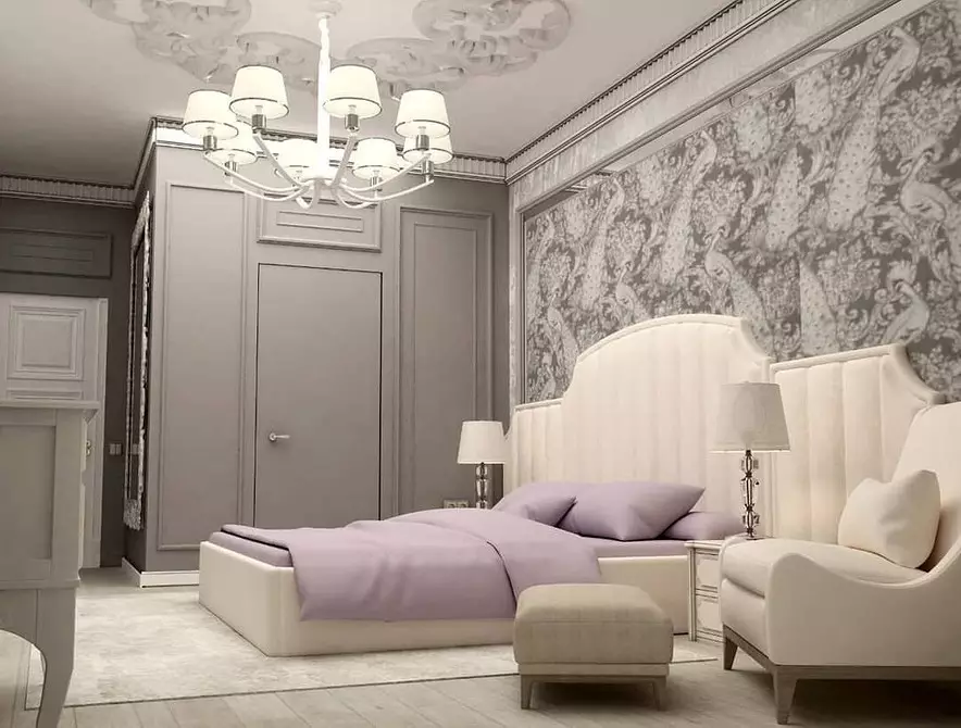 Classic Bedroom Design: Mga Tip sa Disenyo at 60+ Mga Larawan ng Mga Magagandang Solusyon 9129_64