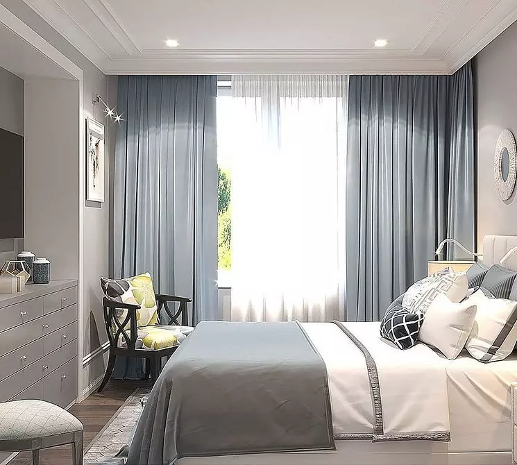 Classic Bedroom Design: Mga Tip sa Disenyo at 60+ Mga Larawan ng Mga Magagandang Solusyon 9129_8