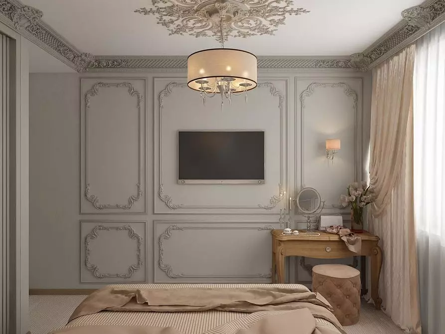 Classic Bedroom Design: Mga Tip sa Disenyo at 60+ Mga Larawan ng Mga Magagandang Solusyon 9129_85