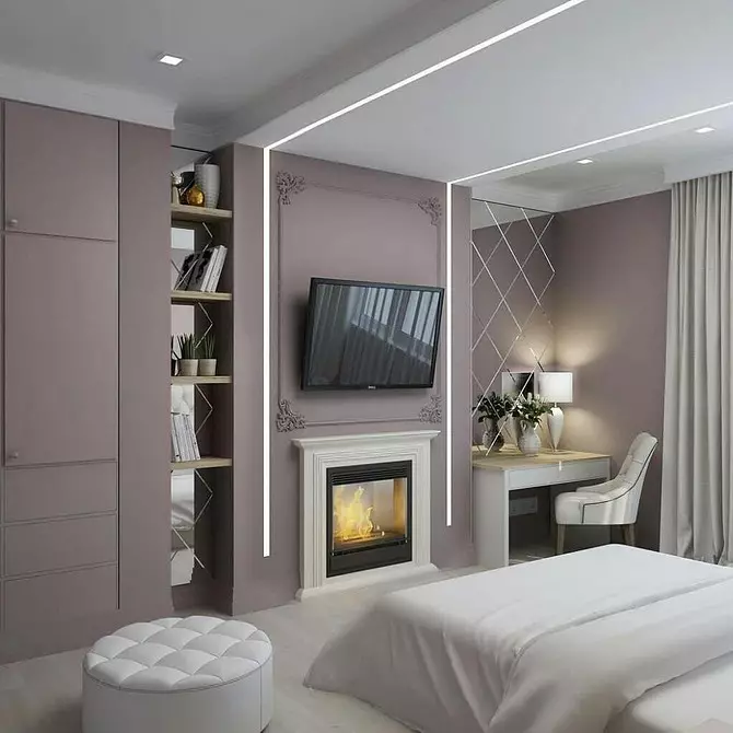 Classic Bedroom Design: Mga Tip sa Disenyo at 60+ Mga Larawan ng Mga Magagandang Solusyon 9129_86
