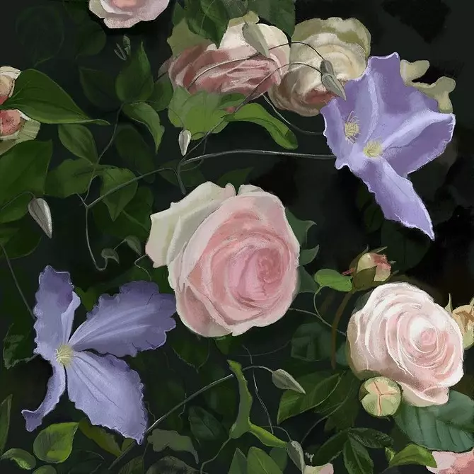 Decoración de camas de flores con rosas: consellos útiles e 65 fotos de fermosas composicións 9137_49