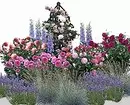 Decoración de camas de flores con rosas: consellos útiles e 65 fotos de fermosas composicións 9137_88