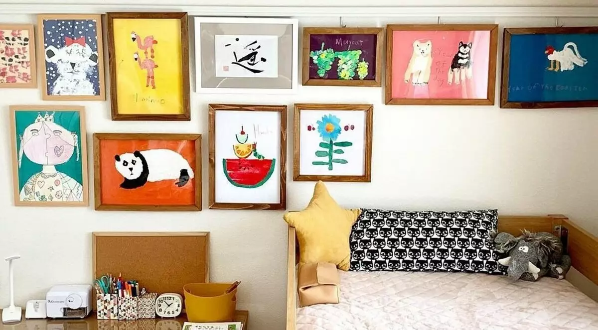 15 idej, kako organizirati razstavo obrti in risb v otroški sobi