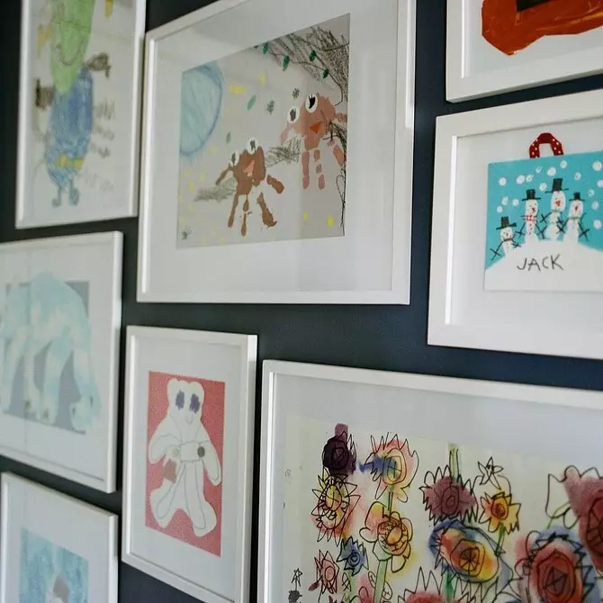15 idej, kako organizirati razstavo obrti in risb v otroški sobi 9147_8