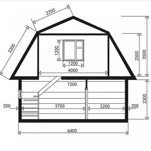 Landhus med veranda og loft: Funksjonene i deres konstruksjon og 50 fotoeksempler 9157_28
