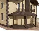 Lauku mājas ar verandu un bēniņiem: to būvniecības iezīmes un 50 foto piemēri 9157_67