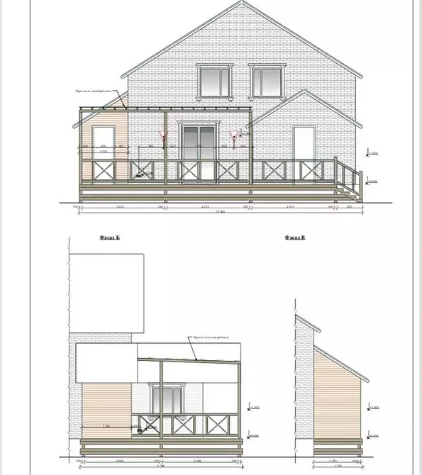 Lauku mājas ar verandu un bēniņiem: to būvniecības iezīmes un 50 foto piemēri 9157_72