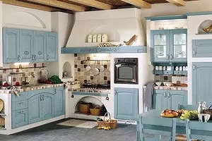 Provansa virtuves dizains: 50 mājīgas fotogrāfijas, kas jums patīk 9206_1