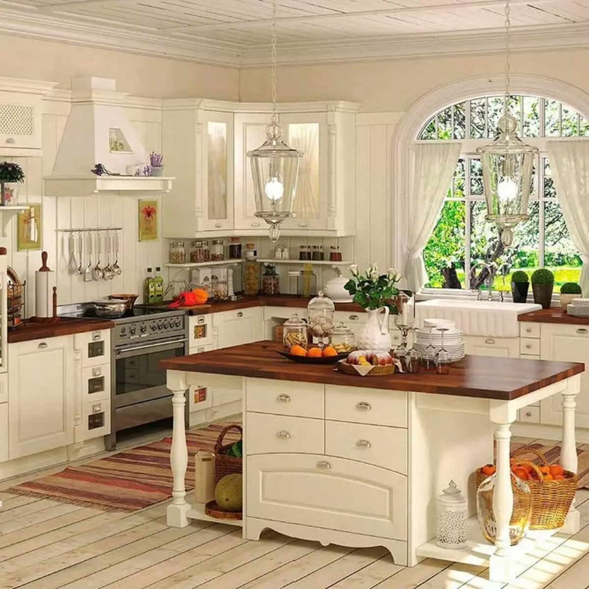 Provansa virtuves dizains: 50 mājīgas fotogrāfijas, kas jums patīk 9206_36