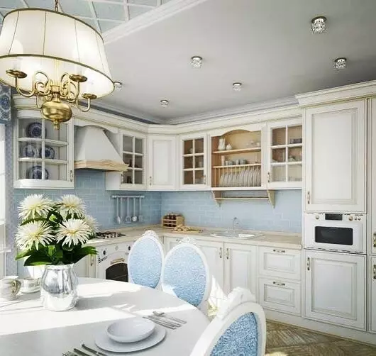 Provansa virtuves dizains: 50 mājīgas fotogrāfijas, kas jums patīk 9206_97
