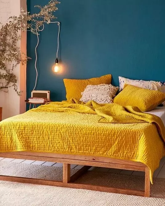 Kuning ing njero interior: 5 cara nggunakake warna sing cerah lan 55 conto inspirasi 9208_32