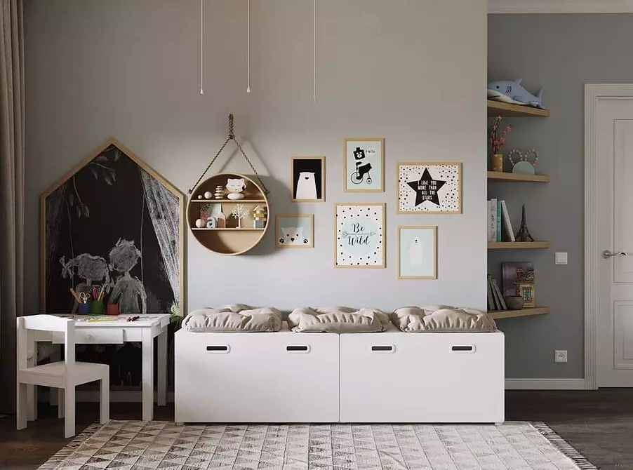 Apartemen di gaya skandinavia: 70 conto desain inspirasi 9227_137