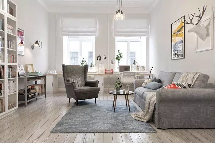Διαμέρισμα σε Σκανδιναβικό Στυλ: 70 Εμπνευσμένα Παραδείγματα Σχεδιασμού 9227_38