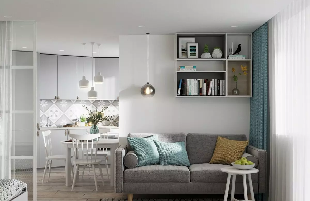 Apartament në stilin skandinav: 70 shembuj të dizajnit frymëzues 9227_48