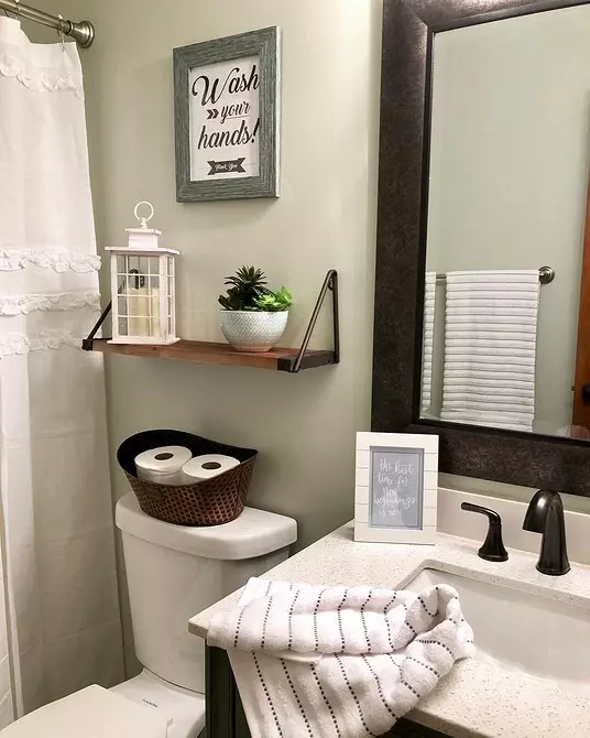 So legen Sie alles, was Sie brauchen, in einem winzigen Badezimmer: 13 Praktische Ideen 9237_10