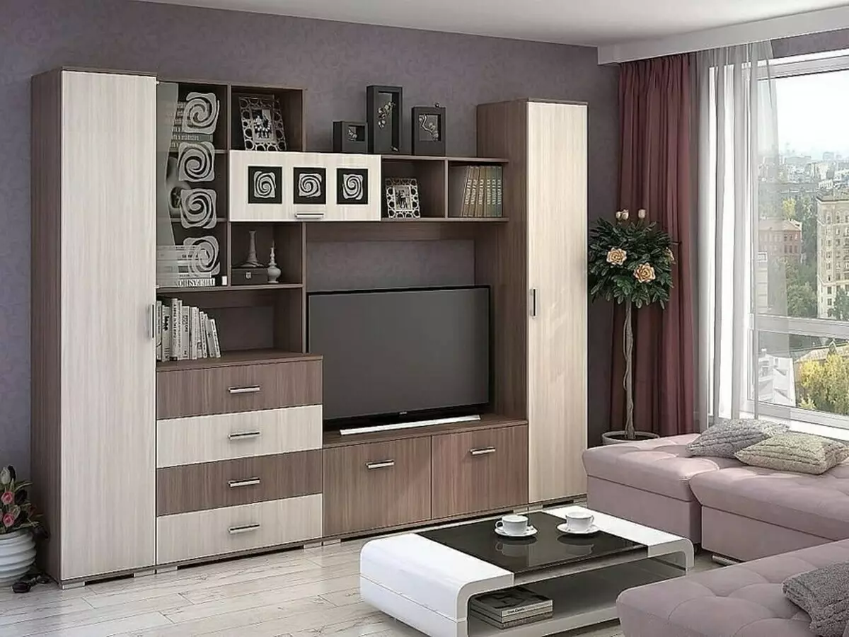 Хил во дневната соба: 10 начини да се создаде композиција во модерен стил 9257_20