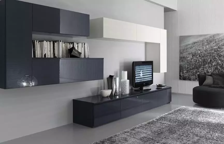 Hill na sala de estar: 10 maneiras de criar uma composição em um estilo moderno 9257_45