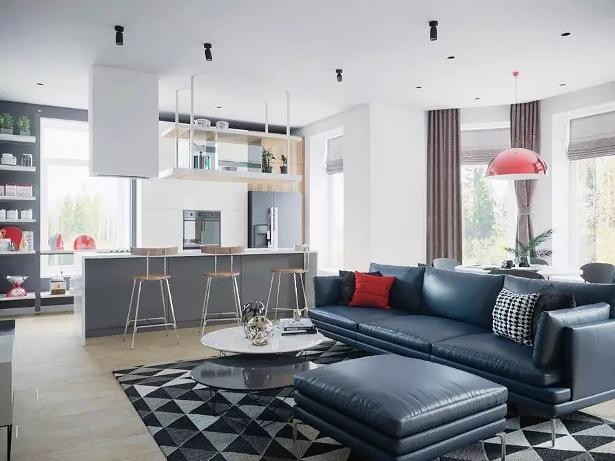 Design lägenhet i modern stil: Tips för att skapa och 60 bilder för inspiration 9304_8