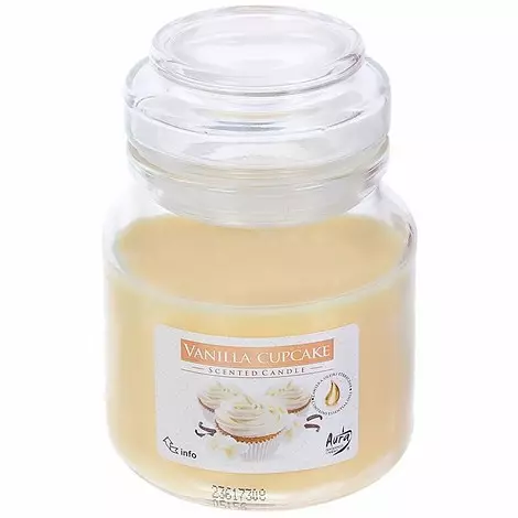 Aromatiskt ljus med vaniljarom