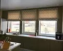 Cortinas romanas na cozinha: modelos atuais, dicas de seleção e 40 fotos no interior 9365_32