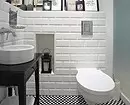 गैर-आसान सिरेमिक: शौचालय में टाइल्स का उपयोग करने के लिए 60 डिजाइन विचार 9369_12