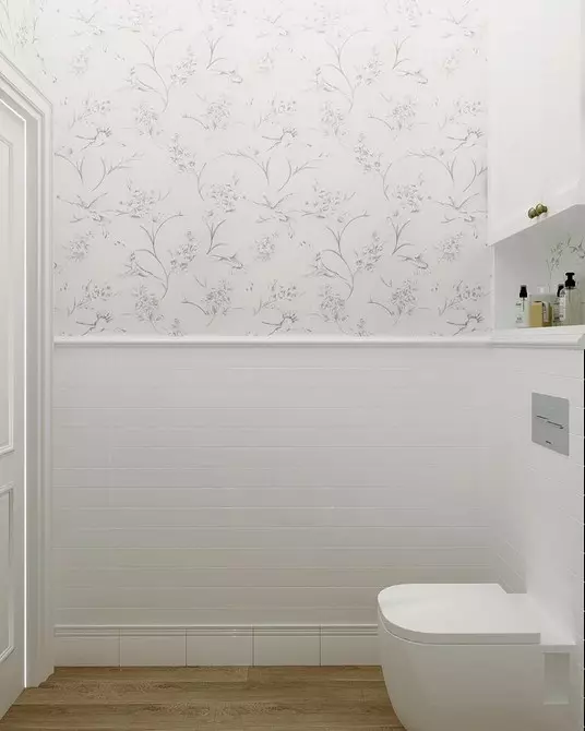 गैर-आसान सिरेमिक: शौचालय में टाइल्स का उपयोग करने के लिए 60 डिजाइन विचार 9369_124
