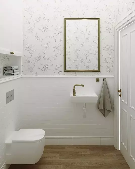 Cerámica no fácil: 60 ideas de diseño para usar azulejos en el baño 9369_126