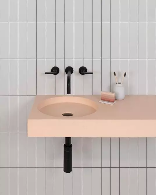 गैर-सजिलो सिरमिक्स: शौचालयमा टाइलहरू प्रयोगको लागि 600 डिजाइन विचारहरू 9369_24