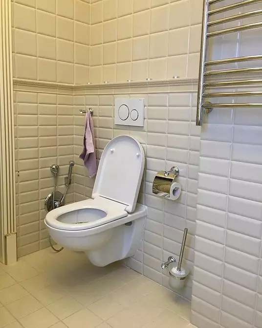 गैर-आसान सिरेमिक: शौचालय में टाइल्स का उपयोग करने के लिए 60 डिजाइन विचार 9369_27