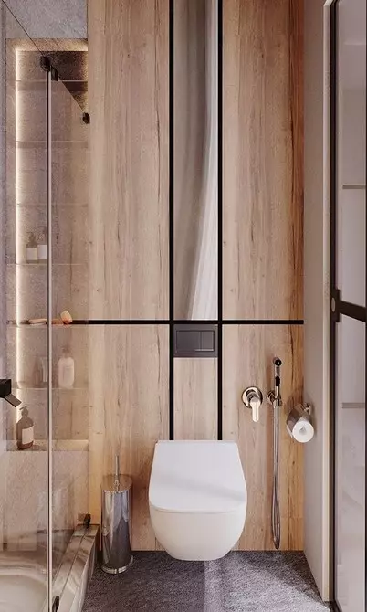 गैर-आसान सिरेमिक: शौचालय में टाइल्स का उपयोग करने के लिए 60 डिजाइन विचार 9369_38