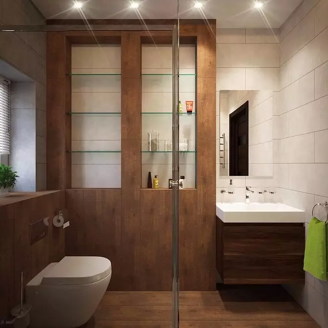 Непроста кераміка: 60 ​​дизайн-ідей використання плитки в туалеті 9369_39