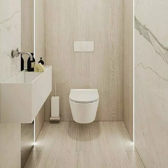Gốm không dễ dàng: 60 ý tưởng thiết kế để sử dụng gạch trong nhà vệ sinh 9369_40