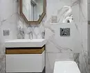 Niet-gemakkelijke keramiek: 60 ontwerpideeën voor het gebruik van tegels in het toilet 9369_46