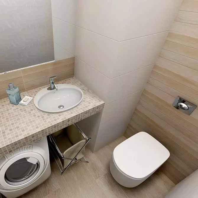 Qeramikë jo të lehtë: 60 ide të projektimit për përdorimin e pllakave në tualet 9369_5