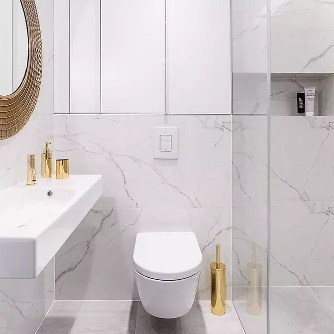Kolay olmayan seramik: tuvalette fayans kullanmak için 60 tasarım fikirleri 9369_53