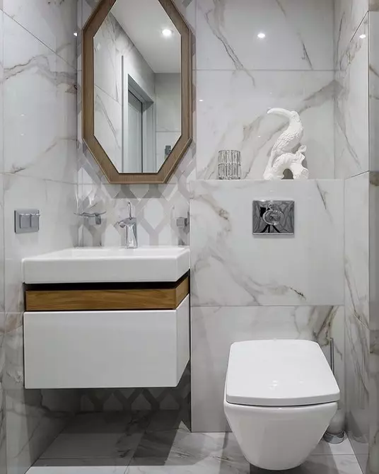 गैर-आसान सिरेमिक: शौचालय में टाइल्स का उपयोग करने के लिए 60 डिजाइन विचार 9369_54