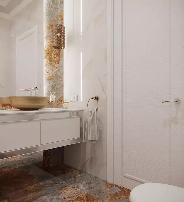 Gốm không dễ dàng: 60 ý tưởng thiết kế để sử dụng gạch trong nhà vệ sinh 9369_55