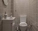 Μη εύκολη κεραμική: 60 Ιδέες σχεδιασμού για τη χρήση πλακιδίων στην τουαλέτα 9369_70
