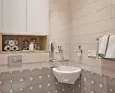 गैर-सजिलो सिरमिक्स: शौचालयमा टाइलहरू प्रयोगको लागि 600 डिजाइन विचारहरू 9369_8